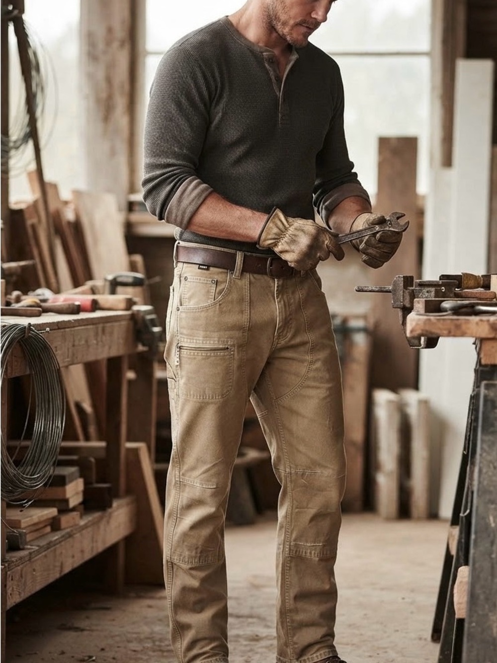 Kuhl Men's Cargo Pants in Khaki Brown